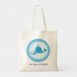 Tela Bolso de la ballena de la mamá y del bebé