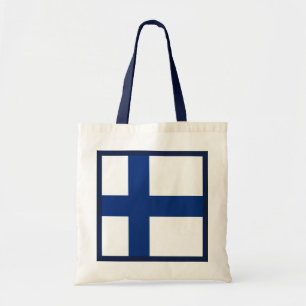 Tela Bolso de la bandera de Finlandia