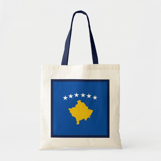 Tela Bolso de la bandera de Kosovo (Frente)