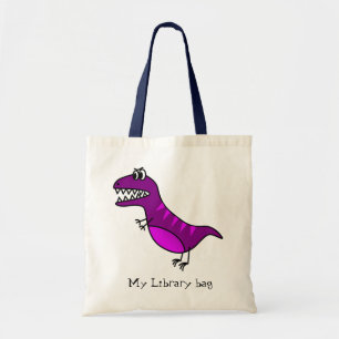 Tela Bolso de la biblioteca del niño enojado divertido