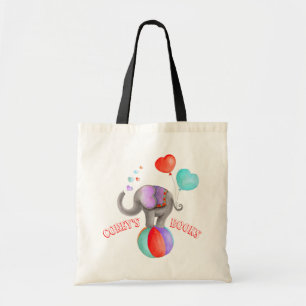 Tela Bolso de la biblioteca del nombre del arte de la