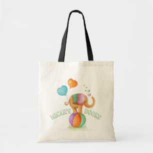 Tela Bolso de la biblioteca del nombre del arte de la