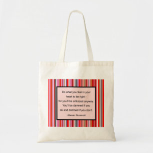 Tela Bolso de la cita de Eleanor Roosevelt