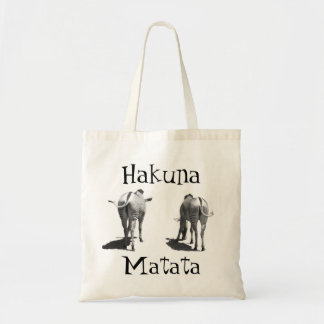 Tela Bolso de la cola de la cebra de Hakuna Matata
