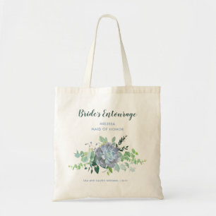 Tela Bolso de la comitiva de la novia suculenta