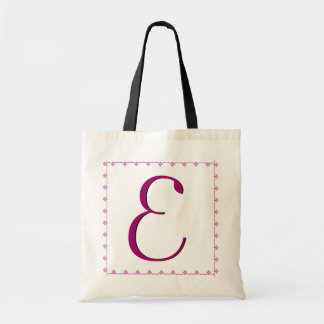 Tela Bolso de la dama de honor - monograma MAGENTA