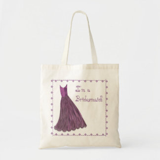 Tela Bolso de la dama de honor - vestido PÚRPURA de la
