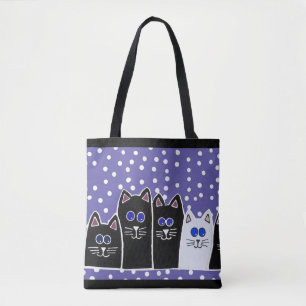 Tela Bolso de la familia del gatito