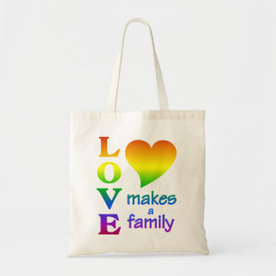 Tela Bolso de la FAMILIA RAINBOW - elegir estilo y colo