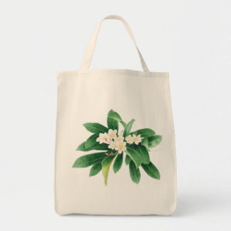 Tela Bolso de la flor blanca