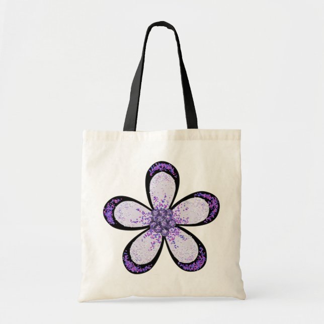 Tela Bolso de la flor de la lavanda (Frente)