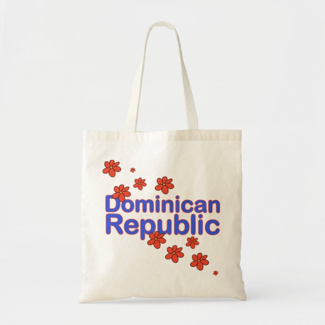 Tela Bolso de la flor de la República Dominicana (Frente)