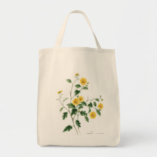 Tela Bolso de la flor de Yello