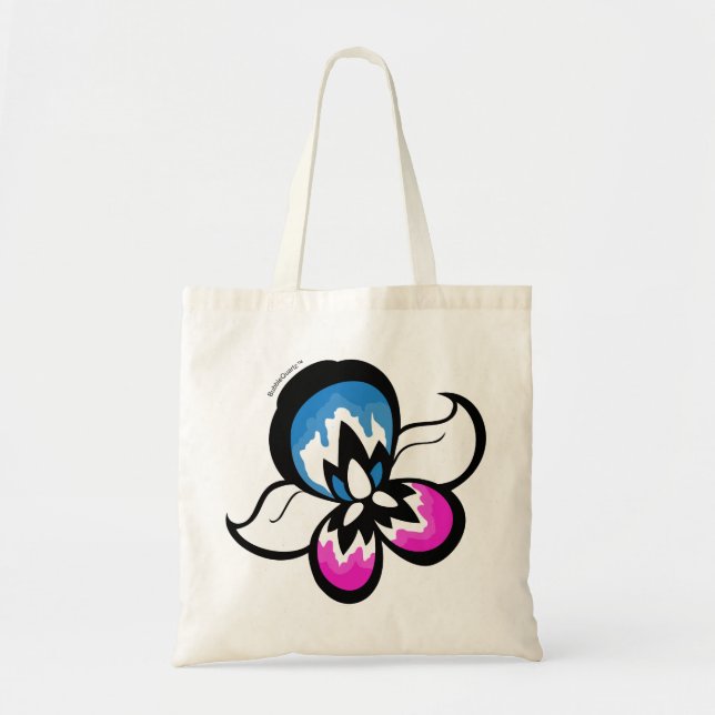 Tela Bolso de la flor del arte (Frente)