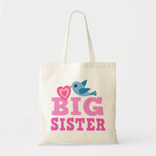 Tela Bolso de la hermana grande con el pájaro y el