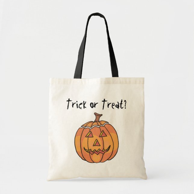 Tela Bolso de la lona de Halloween (Frente)