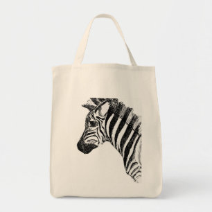Tela Bolso de la lona de la cebra