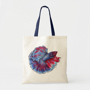 Tela Bolso de la lona de los pescados de Betta