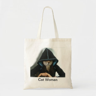 Tela Bolso de la mujer del gato
