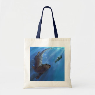 Tela Bolso de la nutria de la natación
