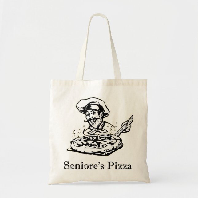 Tela Bolso de la pizza B/W de Seniore (Frente)
