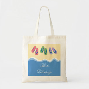 Tela Bolso de la playa de los flips-flopes