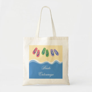 Tela Bolso de la playa de los flips-flopes