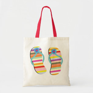 TELA BOLSO DE LA PLAYA DEL FLIP-FLOP