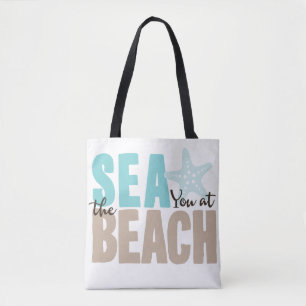Tela Bolso de la playa - véale en la playa - estrellas