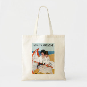 Tela Bolso de la portada de revista de la playa del