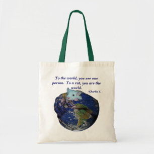 Tela Bolso de la rata del mundo