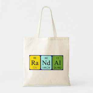 Tela Bolso de la tabla periódica aleatoria