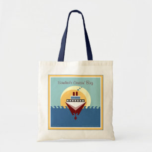 Tela Bolso de la travesía - personalizado con su nombr