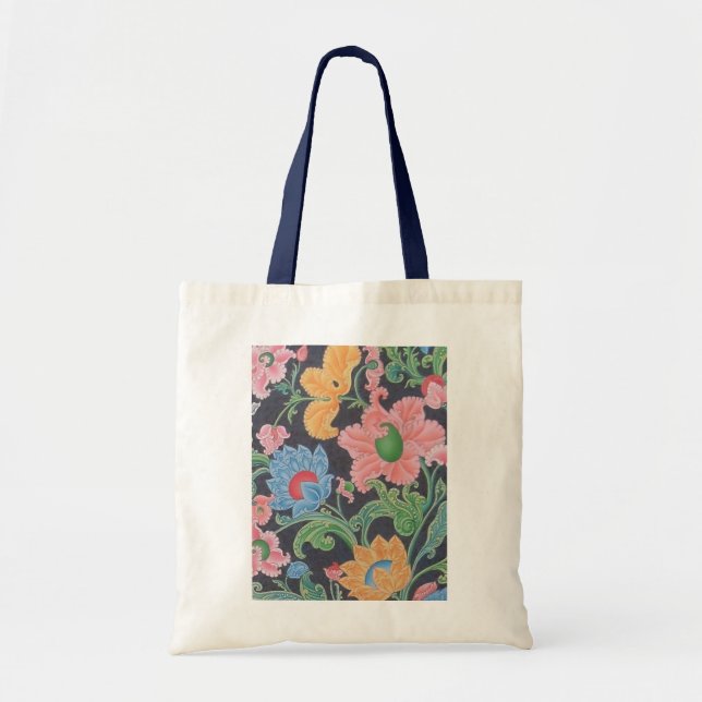 Tela Bolso de las flores (Frente)