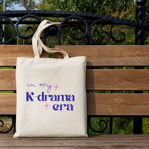 Tela Bolso de libro de la lona del Kdrama Tote regalo d