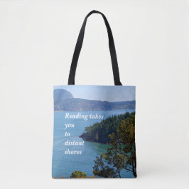 Tela Bolso de libros para lector, hermosa escena del oc