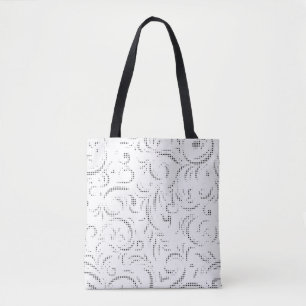 Tela Bolso de línea artística con fantasma y canguro de