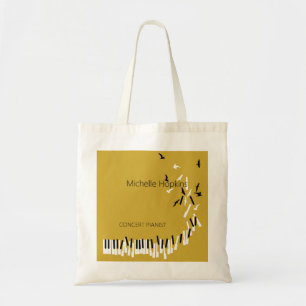 Tela Bolso de llavero de piano personalizado para maest