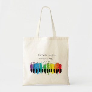 Tela Bolso de llaveros de piano personalizados para mae