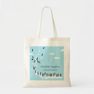 Tela Bolso de llaveros de piano personalizados para mae
