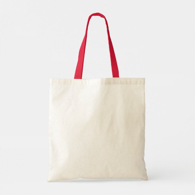 Tela Bolso de lona con asa roja (Reverso)