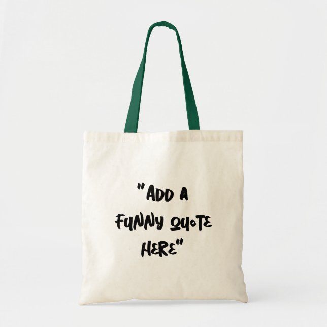 Tela Bolso de lona con broma interna personalizada (Frente)