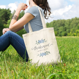 Tela Bolso de lona con guion de caligrafía para niña de