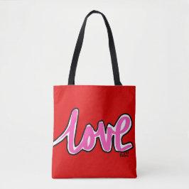 Tela Bolso de lona de amor