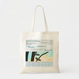 Tela Bolso de lona de árbol de invierno