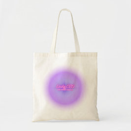 Tela Bolso de lona estética Lady CEO Purple Aura Glow