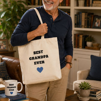 Tela Bolso de lona personalizado 'Mejor abuelo del mund