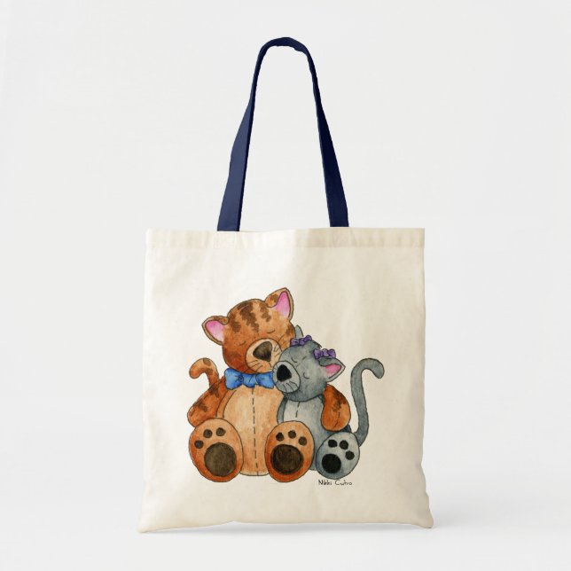Tela Bolso de los gatitos de la abrazo (Frente)