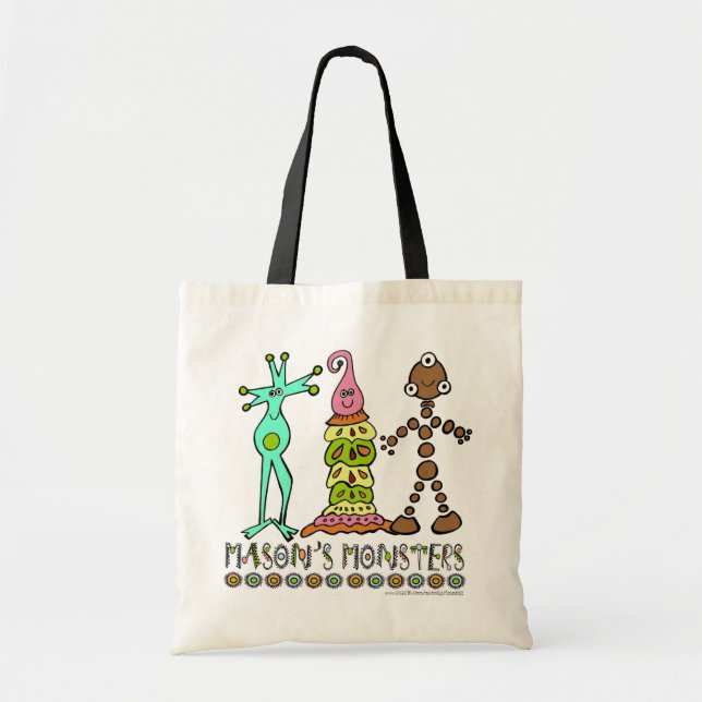 Tela Bolso de los monstruos del albañil (Frente)