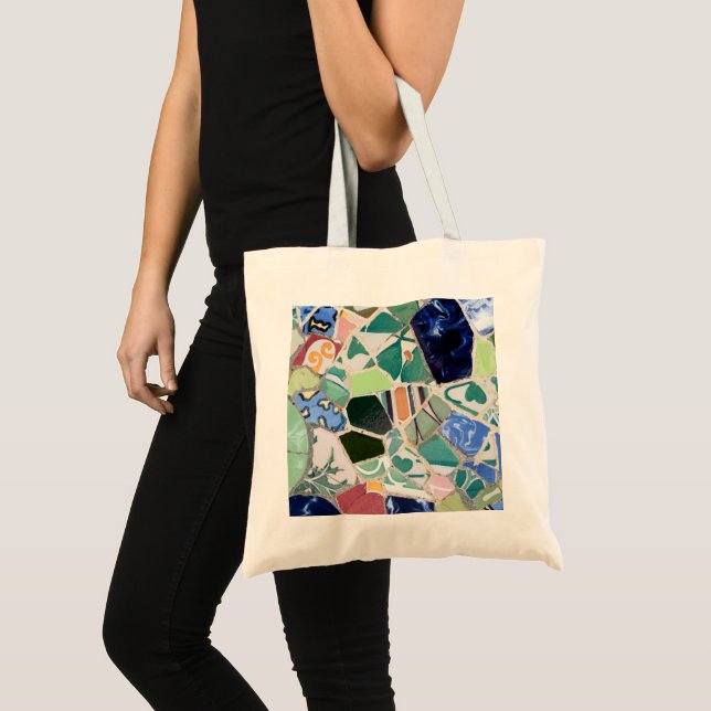 Tela Bolso de los mosaicos de Guell del parque (Anverso (producto))